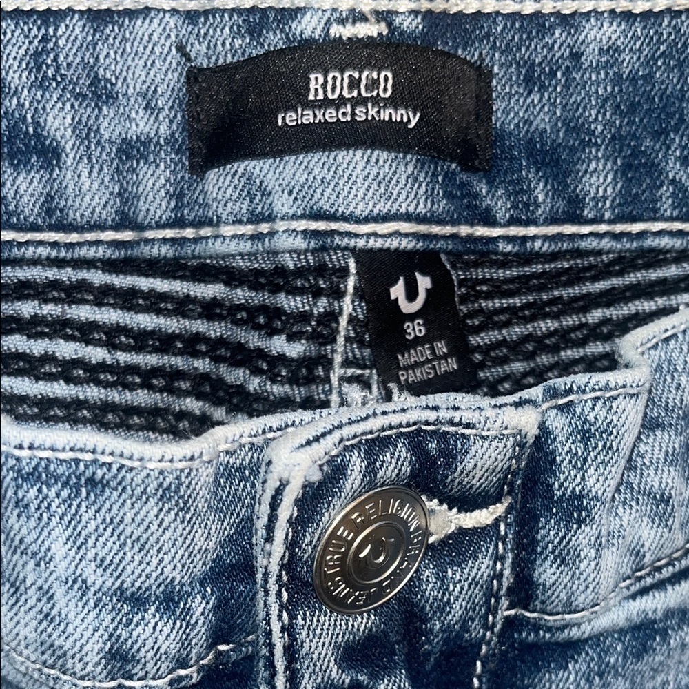 True Religion Rocco Blue Denim Jeans - Picture 2 of 4